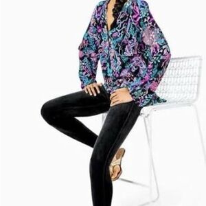 Myria Velour Full Length Leggings